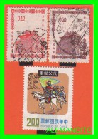 CHINA REPUBLICA POPULAR  3  SELLOS DE DIFERENTES VALORES  Y AÑOS -1964 - Unused Stamps