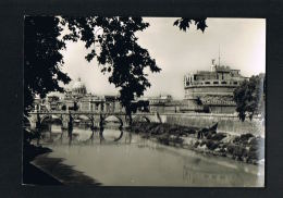 ROMA - LAZIO ITALIA -Castel S.Angelo - Recto Verso Bel Affranchissement - -PAYPAL SANS FRAIS  - FREE - Castel Sant'Angelo