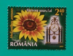 2013 RUMANIA. FLORES - RELOJES. USADO - USED. - Used Stamps