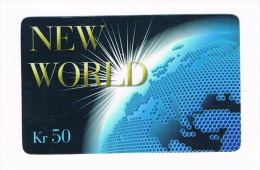 NORVEGIA (NORWAY)  - TELETONE   (REMOTE) -  NEW WORLD (GLOBE) - USED  -  RIF. 9003 - Norvegia