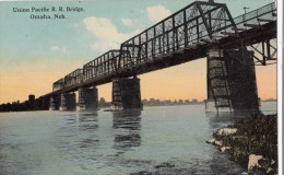 USA, Union Pacific R. R. Bridge, Omaha, Nebraska, Early 1900s, Used Postcard [16433] - Omaha