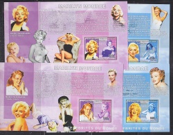 Congo 2006 Marylin Monroe 4 M/s IMPERFORATED ** Mnh (f4937) - Nuevos