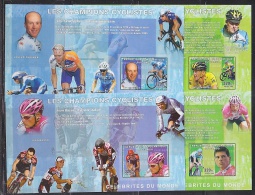 Congo 2006 Cycling Champions 4 M/s IMPERFORATED  ** Mnh (F4938) - Mint/hinged
