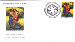 POLYNESIE FRANCAISE 1995 @ Enveloppe Premier Jour FDC 1995 Année Du Pacifique Sud - FDC