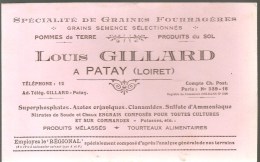 Buvard Louis Gillard à Patay (Loiret) Spécialiste De Graines Fourragères Pommes De Terre Des Années 1960 Environ - Agriculture