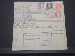 ARGENTINE - Bulletin D´expédition Pour La France Août 1933 - Pas Courant - A Voir - Lot N° P 16016 - Cartas & Documentos