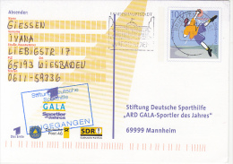 35959- BASKETBALL, SPORTS GALA, POSTCARD STATIONERY, 1997, GERMANY - Illustrated Postcards - Used