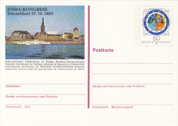 35970- GREGORIAN CALENDAR, DUSSELDORF PHILATELIC CONGRESS, POSTCARD STATIONERY, 1983, GERMANY - Geïllustreerde Postkaarten - Gebruikt