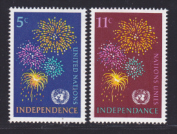 NATIONS UNIES NEW-YORK N°  163 & 164 * MLH Neufs Avec Charnière, TB  (D1372) - Nuevos