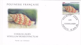 POLYNESIE FRANCAISE 1996 @ Enveloppe Premier Jour FDC Coquillages Vexillum Roseotinctum - Tahiti Papeete - FDC