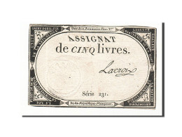 Billet, France, 5 Livres, 1793, 1793-10-31, Lacroix, TTB, KM:A76, Lafaurie:171 - Assignate