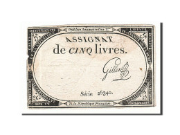 Billet, France, 5 Livres, 1793, 1793-10-31, Gillet, TB+, KM:A76, Lafaurie:171 - Assignats & Mandats Territoriaux