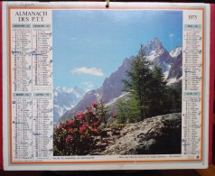 - CALENDRIER DES P.P.T. LOIRET-- EDITIONS OBERTHUR  - VALLEE DE CHAMONIX AU MONTENVERS - BORIE EN PROVENCE - - Grand Format : 1971-80