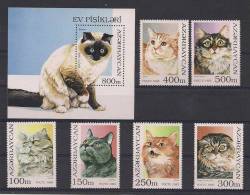 Azerbaijan. 1995 Domestic Cats. - Azerbaïjan