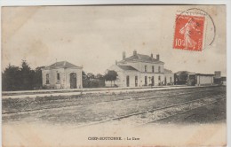 CPA CHEF BOUTONNE (Deux Sèvres) - La Gare - Chef Boutonne