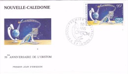 NOUVELLE CALEDONIE 1994 @ Enveloppe Premier Jour FDC 50 Ans ORSTOM  - Poste Aérienne - FDC