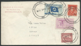 1957 USA LETTER FOR ITALY TIMBRO ARRIVO - V - Marcofilie