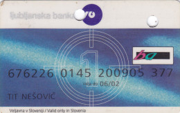 Slovenia Credit Card BA Ljubljanska Banka - Geldkarten (Ablauf Min. 10 Jahre)