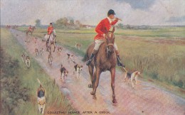 Illustrateurs - Editeur Raphael Tuck - Chasse à Courre - Collecting Hounds - Meute Chiens - Cheval - Tuck, Raphael