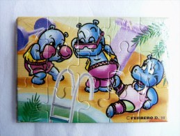 KINDER PUZZLE HAPPY HYPO 90 Complet 1 RARE Sans BPZ - Puzzles