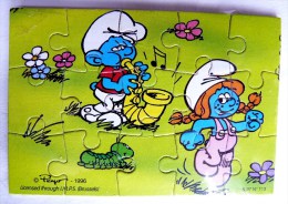 KINDER PUZZLE SCHTROUMPF 95 K97N113 COMPLET SANS BPZ - Puzzles