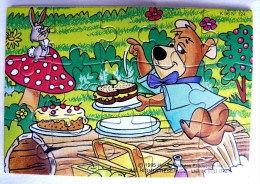 KINDER PUZZLE YOGI BEAR 1995 COMPLET Sans BPZ K96n124 - Puzzles