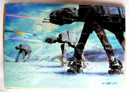 PAS KINDER PUZZLE TOMBOLA STAR WARS 1997 COMPLET AVEC BPZ AT-AT - Puzzles