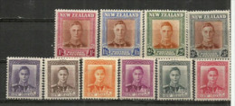 Série Complète George VI.  Yv.285/94., Année 1947.   10 Timbres Neufs * Avec Légères Traces Charnière - Neufs