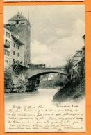 PBN-02 Der Schwarzer Turm In Brugg. Pioneer. Gelaufen In 1904 - Brugg