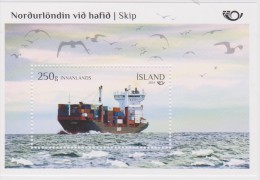 Iceland Block 60 Souvenir Sheet The North By The Sea III - Ships On The Seas - 2014 * * - Blocks & Sheetlets