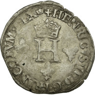 Monnaie, France, Demi Gros De Nesle, 1551, Paris, TB+, Argent, Ciani:1303 - 1547-1559 Hendrik II