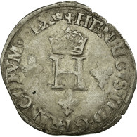 Monnaie, France, Demi Gros De Nesle, 1551, Paris, TB+, Argent, Ciani:1303 - 1547-1559 Henry II