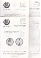 Catalogues Jean ELSEN - Ventes Publiques - Lot De 4 Catalogues - Année 1986 - Français