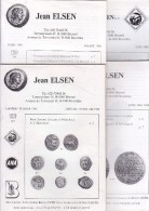 Catalogues Jean ELSEN - Ventes Publiques - Lot De 4 Catalogues - Année 1988 - Francese