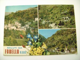 Delcampe - SALUTI  DA   FOBELLO   -    VERCELLI   PIEMONTE  VIAGGIATA  COME DA FOTO - Vercelli