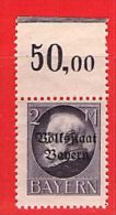 MiNr.129 A OR  Xx Altdeutschland Bayern - Postfris