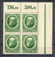 Bayern Friedensdruck 108I ECKRAND-VB**POSTFRISCH 280EUR (F3534 - Nuovi