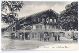 ZWEISIMMEN: Gastwirtschaft Zum Bären Animiert ~1910 - Saint-Imier 