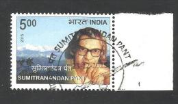 INDIA, 2015, FIRST DAY CANCELLED, Sumitranandan Pant, Famous Person, Personality, Poet, Writer.Used First Day Cancelled, - Gebruikt