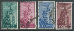 1948-52 ITALIA USATO POSTA AEREA CAMPIDOGLIO RUOTA 4 VALORI - U22-8.2 - Luftpost