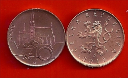 Czech Republic Tschechische Republik TSCHECHIEN 2013 10 Kc Umlaufmünze UNC Circulating Coin - Tsjechië