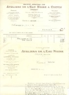 COUVIN   Lot 2 Documents   1923-1929    Eau Noire - Auto's
