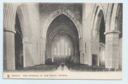 Brecon - The Interior Of The Priory Church. - Breconshire