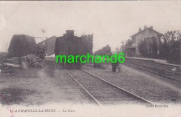 Seine Et Marne La Chapelle La Reine La Gare Train Cliché Renaudin - La Chapelle La Reine