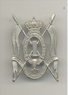 ARMEE BELGE - Insigne Métallique Du 1er Lancier - Béret - Army