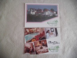 2 CARTES ...HOTEL ROGGENLAND... - Edersee (Waldeck)