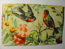 CHROMO - CAFE AU LAIT KARACOLI AMERICAIN - USINE DE CLAMART - 11X7 - OISEAUX ET FLEURS - Thee & Koffie