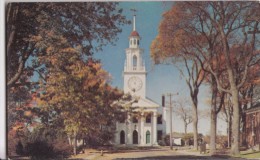 USA, Typical Maine, Church, Congregational Church At Kennebunkport, 1950s Unused Postcard [16450] - Kennebunkport