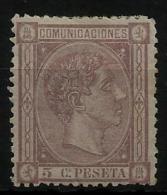 02171 España EDIFIL 163 * Catalogo 102,- Magnifico - Unused Stamps
