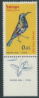 1963 ISRAELE POSTA AEREA UCCELLI 45 A CON APPENDICE MNH ** - T4 - Poste Aérienne